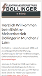 Mobile Screenshot of dollinger-elektro.de