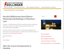 Tablet Screenshot of dollinger-elektro.de